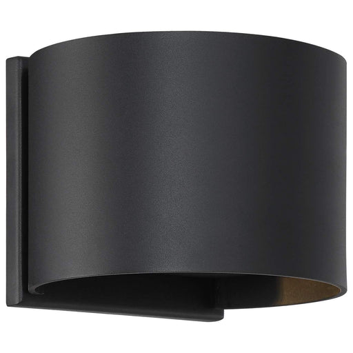 SATCO/NUVO Lightgate 5W LED Round Sconce 3000K 240Lm 120V 90 CRI Dimmable Matte Black Finish (62-1464R1)