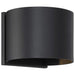 SATCO/NUVO Lightgate 5W LED Round Sconce 3000K 240Lm 120V 90 CRI Dimmable Matte Black Finish (62-1464R1)