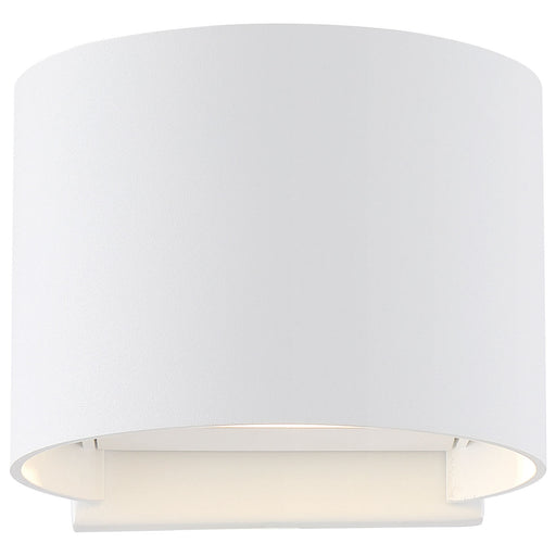 SATCO/NUVO Lightgate 5W LED Round Sconce 3000K 240Lm 120V 90 CRI Dimmable Matte White Finish (62-1465R1)