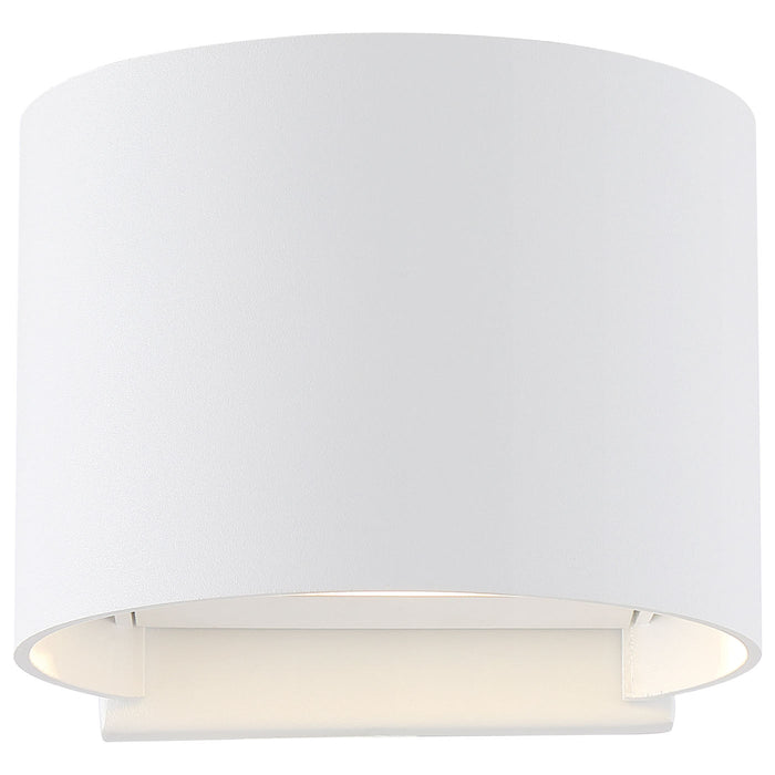 SATCO/NUVO Lightgate 5W LED Round Sconce 3000K 240Lm 120V 90 CRI Dimmable Matte White Finish (62-1465R1)