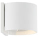 SATCO/NUVO Lightgate 5W LED Round Sconce 3000K 240Lm 120V 90 CRI Dimmable Matte White Finish (62-1465R1)