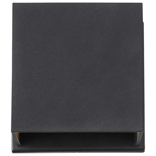 SATCO/NUVO Lightgate 5W LED Square Sconce 3000K 240Lm 120V 90 CRI Dimmable Matte Black Finish (62-1466R1)