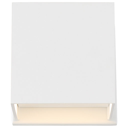 SATCO/NUVO Lightgate 5W LED Square Sconce 3000K 240Lm 120V 90 CRI Dimmable Matte White Finish (62-1467R1)