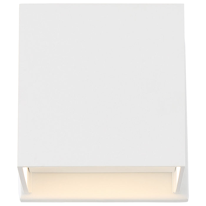 SATCO/NUVO Lightgate 5W LED Square Sconce 3000K 240Lm 120V 90 CRI Dimmable Matte White Finish (62-1467R1)