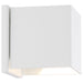 SATCO/NUVO Lightgate 5W LED Square Sconce 3000K 240Lm 120V 90 CRI Dimmable Matte White Finish (62-1467R1)