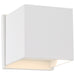 SATCO/NUVO Lightgate 5W LED Square Sconce 3000K 240Lm 120V 90 CRI Dimmable Matte White Finish (62-1467R1)
