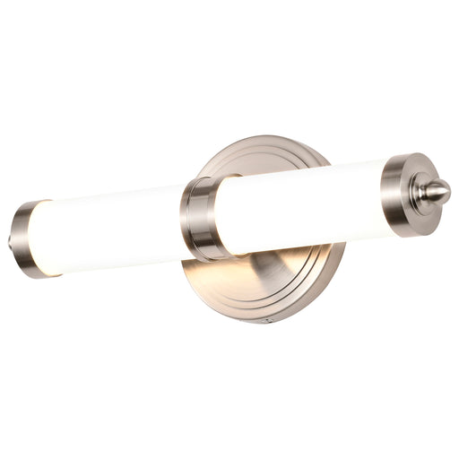 SATCO/NUVO Kagen Small Vanity LED Brushed Nickel Finish White Acrylic Lens (62-1534)