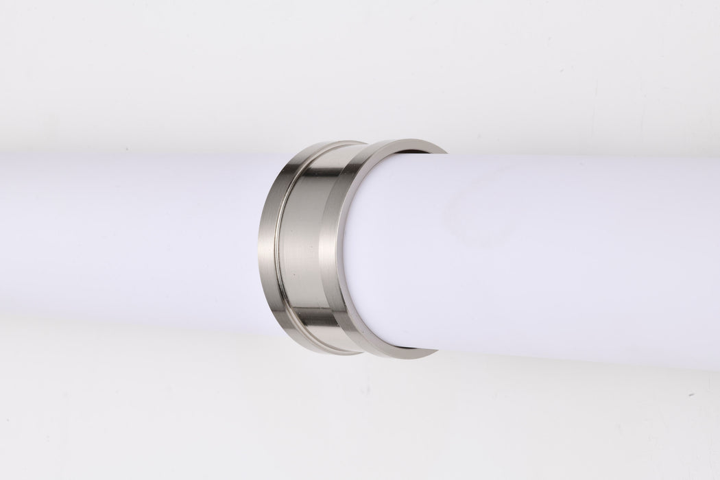 SATCO/NUVO Kagen Large Vanity LED Brushed Nickel Finish White Acrylic Lens (62-1536)
