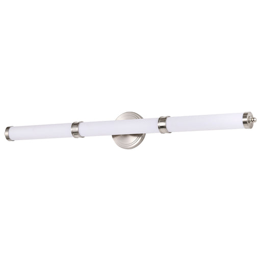 SATCO/NUVO Kagen Large Vanity LED Brushed Nickel Finish White Acrylic Lens (62-1536)