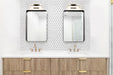 SATCO/NUVO Solano Small Vanity LED Black And Brushed Brass Finish White Acrylic Lens (62-1537)