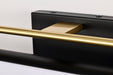 SATCO/NUVO Solano Medium Vanity LED Black And Brushed Brass Finish White Acrylic Lens (62-1538)