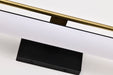 SATCO/NUVO Solano Medium Vanity LED Black And Brushed Brass Finish White Acrylic Lens (62-1538)