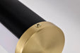 SATCO/NUVO Solano Large Vanity LED Black And Brushed Brass Finish White Acrylic Lens (62-1539)