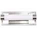 SATCO/NUVO Canal Small Vanity LED Brushed Nickel Finish White Acrylic Lens (62-1541)