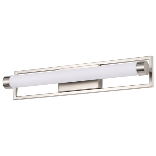 SATCO/NUVO Canal Medium Vanity LED Brushed Nickel Finish White Acrylic Lens (62-1542)