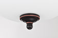 SATCO/NUVO Center Lock 13 Inch LED Flush Mount 19W 3000K Mahogany Bronze Finish Frosted Glass (62-1558)