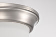 SATCO/NUVO Center Lock 13 Inch LED Flush Mount 19W 3000K Brushed Nickel Finish Frosted Glass (62-1560)