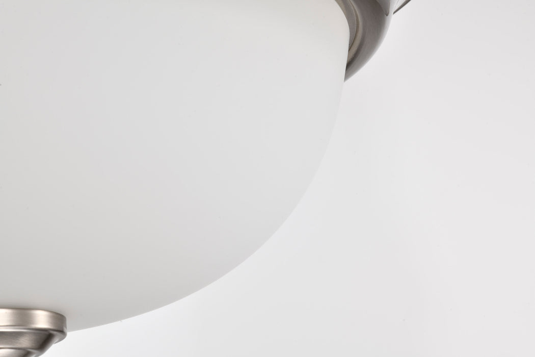SATCO/NUVO Center Lock 13 Inch LED Flush Mount 19W 3000K Brushed Nickel Finish Frosted Glass (62-1560)