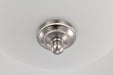 SATCO/NUVO Center Lock 13 Inch LED Flush Mount 19W 3000K Brushed Nickel Finish Frosted Glass (62-1560)