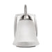 SATCO/NUVO 8W LED 1-Light Vanity Fixture 3000K Brushed Nickel With Alabaster Glass (62-1567)