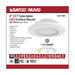 SATCO/NUVO 4 Inch LED Surface Mount Fixture CCT Selectable 3000K/4000K/5000K White (62-1581)