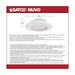 SATCO/NUVO 4 Inch LED Surface Mount Fixture CCT Selectable 3000K/4000K/5000K White (62-1581)