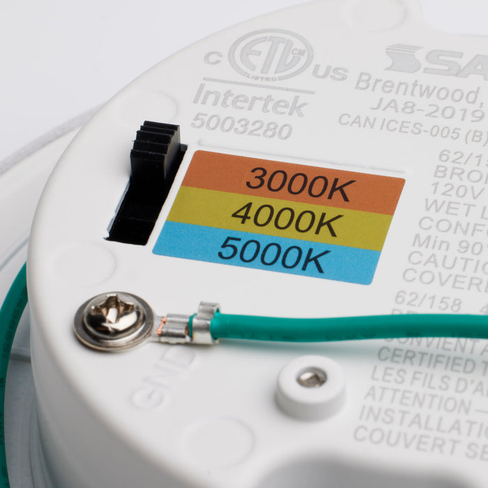 SATCO/NUVO 4 Inch LED Surface Mount Fixture CCT Selectable 3000K/4000K/5000K Bronze (62-1583)