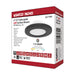 SATCO/NUVO 4 Inch LED Surface Mount Fixture CCT Selectable 3000K/4000K/5000K Black (62-1584)
