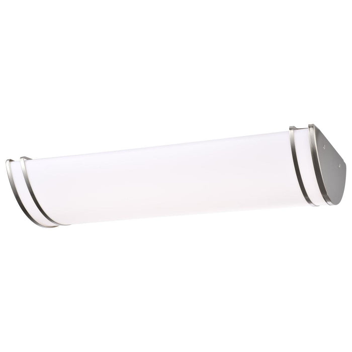 SATCO/NUVO ColorQuick Glamour LED 25 Inch Linear Flush Mount Fixture Brushed Nickel Finish CCT Selectable 3000K/4000K/5000k (62-1639)