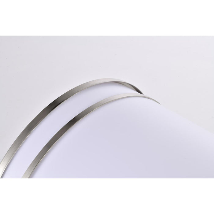 SATCO/NUVO ColorQuick Glamour LED 25 Inch Linear Flush Mount Fixture Brushed Nickel Finish CCT Selectable 3000K/4000K/5000k (62-1639)