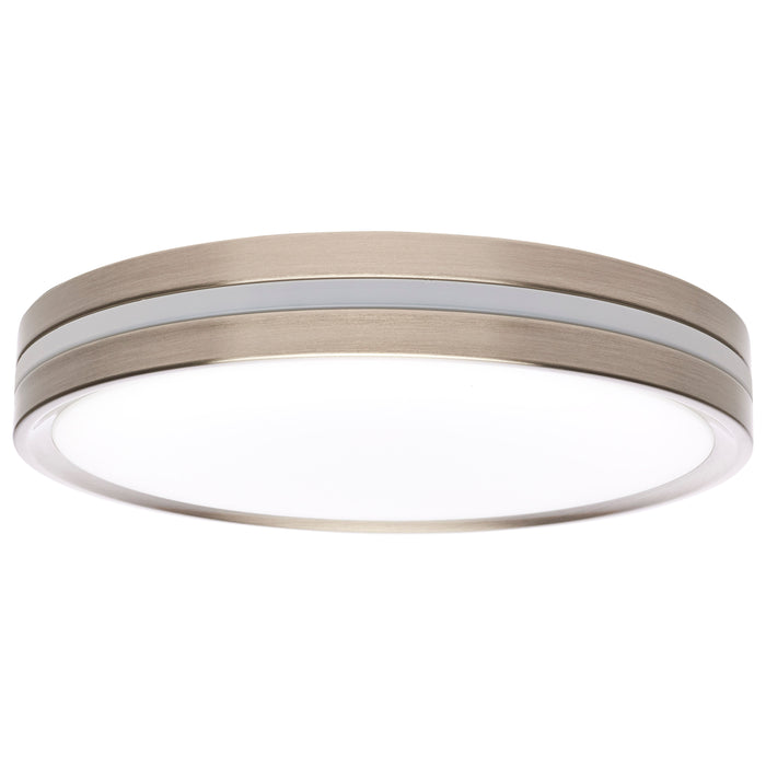 SATCO/NUVO 11 Inch Surface Mount With Night Light CCT Selectable 2700K/3000K/3500K/4000K/5000K Brushed Nickel Finish (62-1690)
