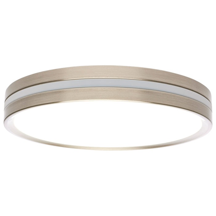 SATCO/NUVO 11 Inch Surface Mount With Night Light CCT Selectable 2700K/3000K/3500K/4000K/5000K Brushed Nickel Finish (62-1690)