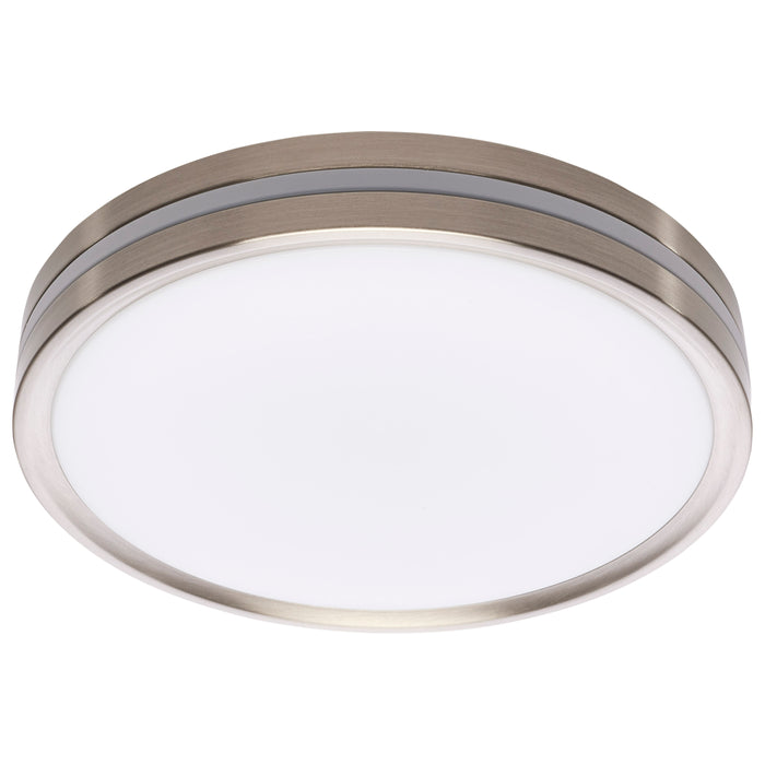 SATCO/NUVO 11 Inch Surface Mount With Night Light CCT Selectable 2700K/3000K/3500K/4000K/5000K Brushed Nickel Finish (62-1690)