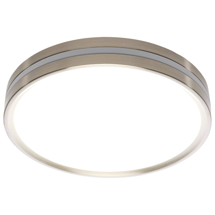 SATCO/NUVO 11 Inch Surface Mount With Night Light CCT Selectable 2700K/3000K/3500K/4000K/5000K Brushed Nickel Finish (62-1690)