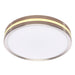 SATCO/NUVO 11 Inch Surface Mount With Night Light CCT Selectable 2700K/3000K/3500K/4000K/5000K Brushed Nickel Finish (62-1690)