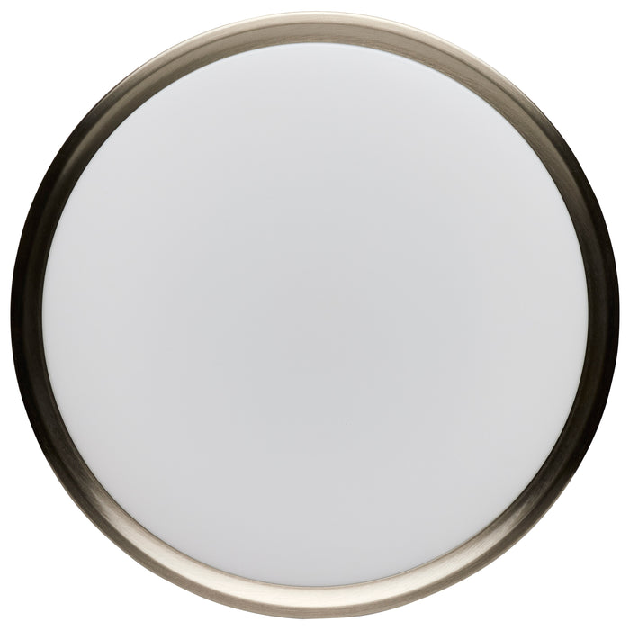 SATCO/NUVO 11 Inch Surface Mount With Night Light CCT Selectable 2700K/3000K/3500K/4000K/5000K Brushed Nickel Finish (62-1690)
