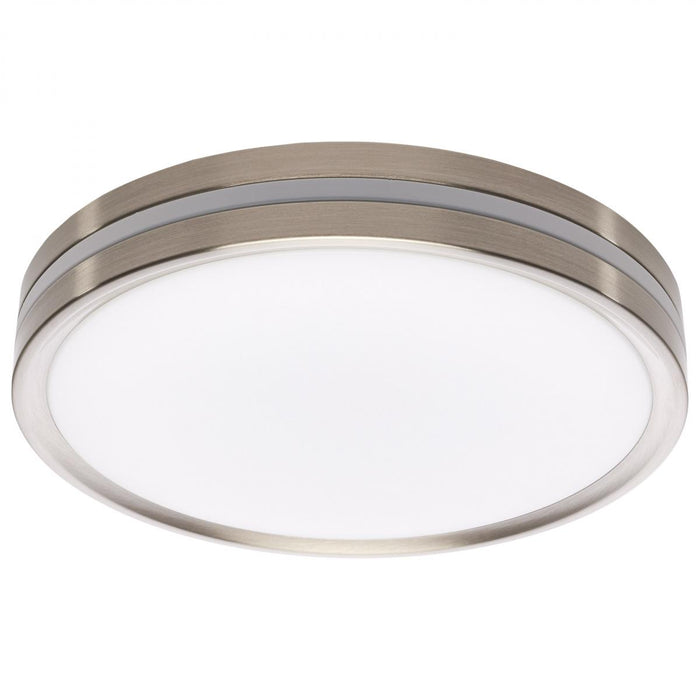 SATCO/NUVO 11 Inch Surface Mount With Night Light CCT Selectable 2700K/3000K/3500K/4000K/5000K Brushed Nickel Finish (62-1690)