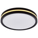 SATCO/NUVO 11 Inch Surface Mount With Night Light CCT Selectable 2700K/3000K/3500K/4000K/5000K Matte Black Finish (62-1691)