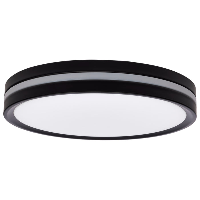 SATCO/NUVO 11 Inch Surface Mount With Night Light CCT Selectable 2700K/3000K/3500K/4000K/5000K Matte Black Finish (62-1691)