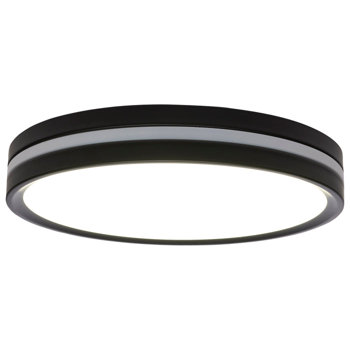SATCO/NUVO 11 Inch Surface Mount With Night Light CCT Selectable 2700K/3000K/3500K/4000K/5000K Matte Black Finish (62-1691)
