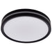 SATCO/NUVO 11 Inch Surface Mount With Night Light CCT Selectable 2700K/3000K/3500K/4000K/5000K Matte Black Finish (62-1691)