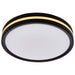 SATCO/NUVO 11 Inch Surface Mount With Night Light CCT Selectable 2700K/3000K/3500K/4000K/5000K Matte Black Finish (62-1691)