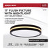 SATCO/NUVO 11 Inch Surface Mount With Night Light CCT Selectable 2700K/3000K/3500K/4000K/5000K Matte Black Finish (62-1691)