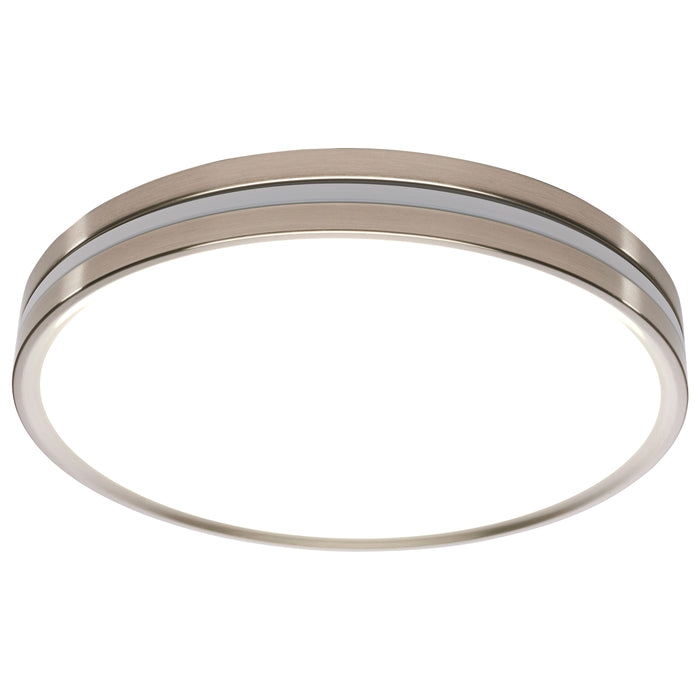 SATCO/NUVO 15 Inch Surface Mount With Night Light CCT Selectable 2700K/3000K/3500K/4000K/5000K Brushed Nickel Finish (62-1692)