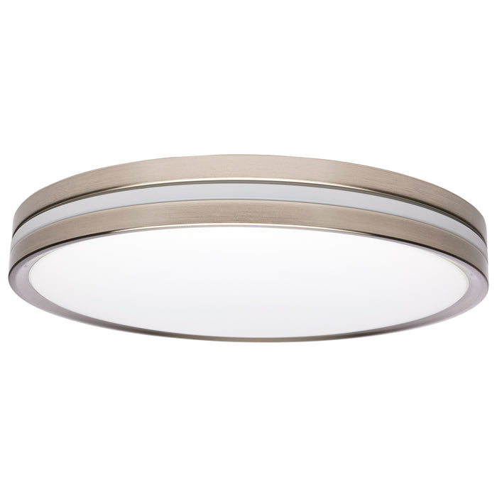 SATCO/NUVO 15 Inch Surface Mount With Night Light CCT Selectable 2700K/3000K/3500K/4000K/5000K Brushed Nickel Finish (62-1692)