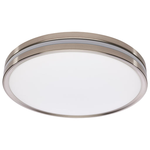 SATCO/NUVO 15 Inch Surface Mount With Night Light CCT Selectable 2700K/3000K/3500K/4000K/5000K Brushed Nickel Finish (62-1692)