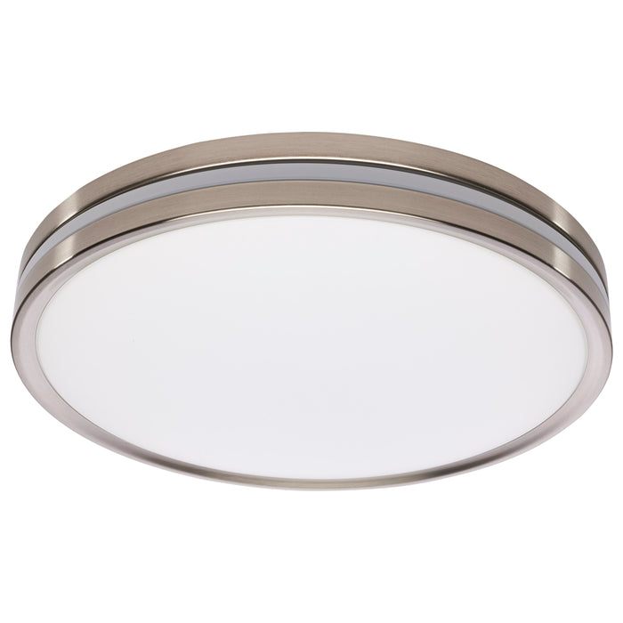SATCO/NUVO 15 Inch Surface Mount With Night Light CCT Selectable 2700K/3000K/3500K/4000K/5000K Brushed Nickel Finish (62-1692)