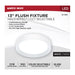 SATCO/NUVO Selene 13 Inch 22W LED Flush Mount CCT Selectable 2700K/3000K/3500K/4000K/500K White Finish (62-1695)