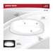SATCO/NUVO Selene 13 Inch 22W LED Flush Mount CCT Selectable 2700K/3000K/3500K/4000K/500K White Finish (62-1695)