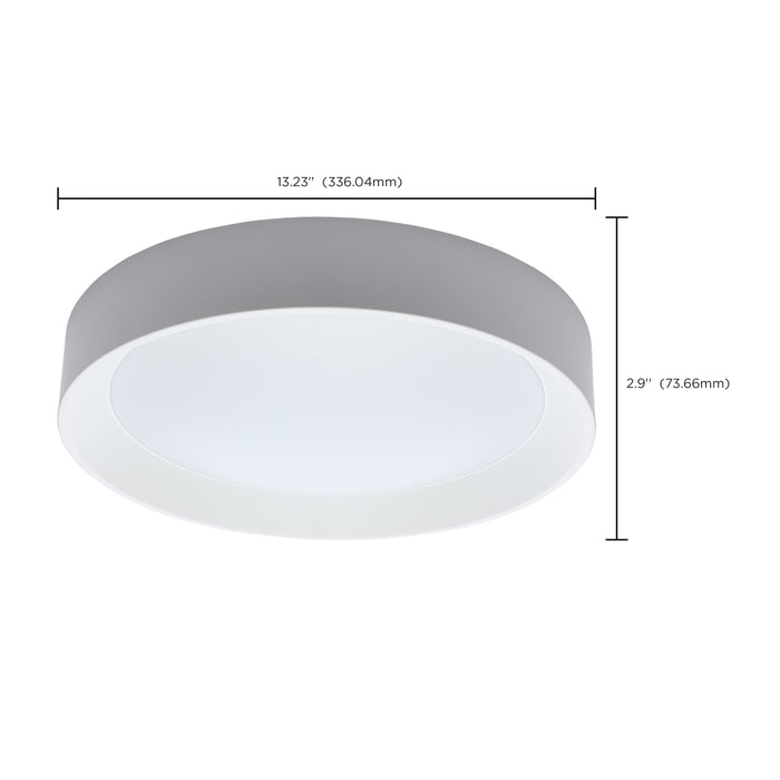 SATCO/NUVO Selene 13 Inch 22W LED Flush Mount CCT Selectable 2700K/3000K/3500K/4000K/500K White Finish (62-1695)